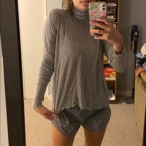 Grey turtleneck